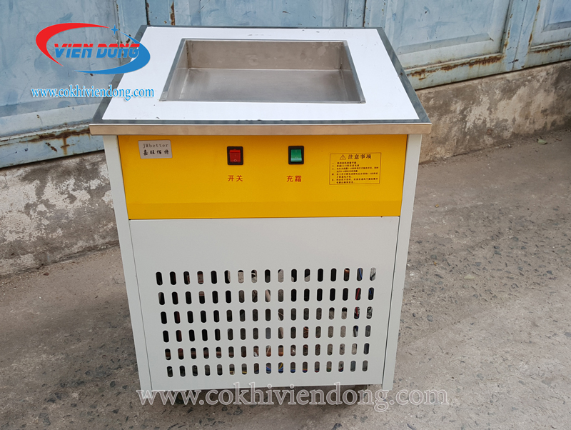 Máy làm kem cuộn 1 chảo Thái Lan Máy làm kem cuộn 1 chảo Thái Lan