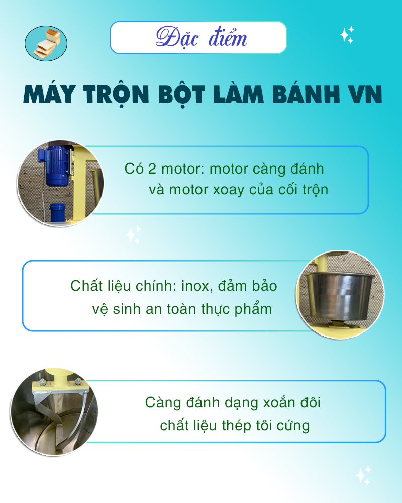 máy trộn bột làm bánh trung thu