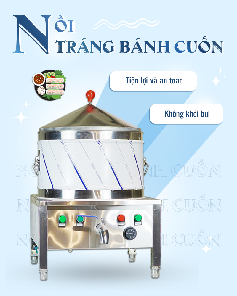 nồi điện làm bánh cuốn