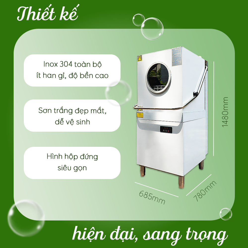 máy rửa bát cửa sập