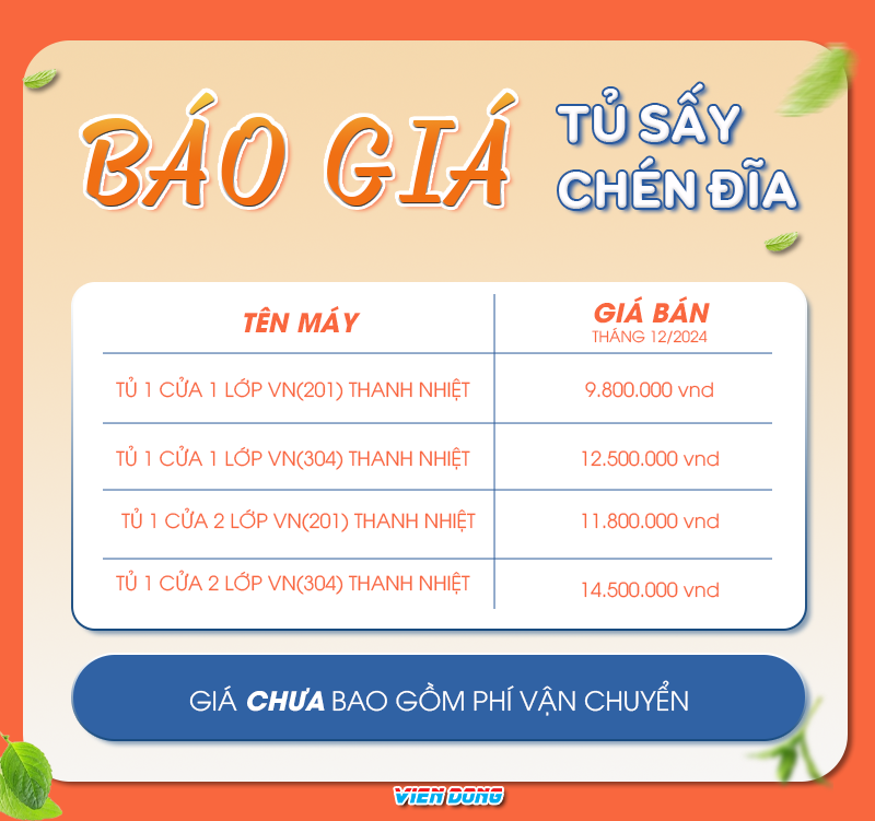 tủ sấy chén bát 1 cánh kính