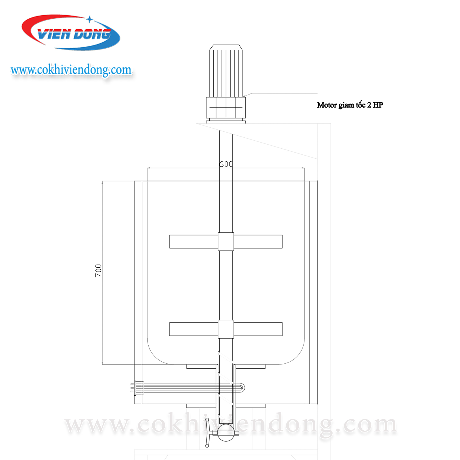 Nồi nấu cánh khuấy Viễn Đông