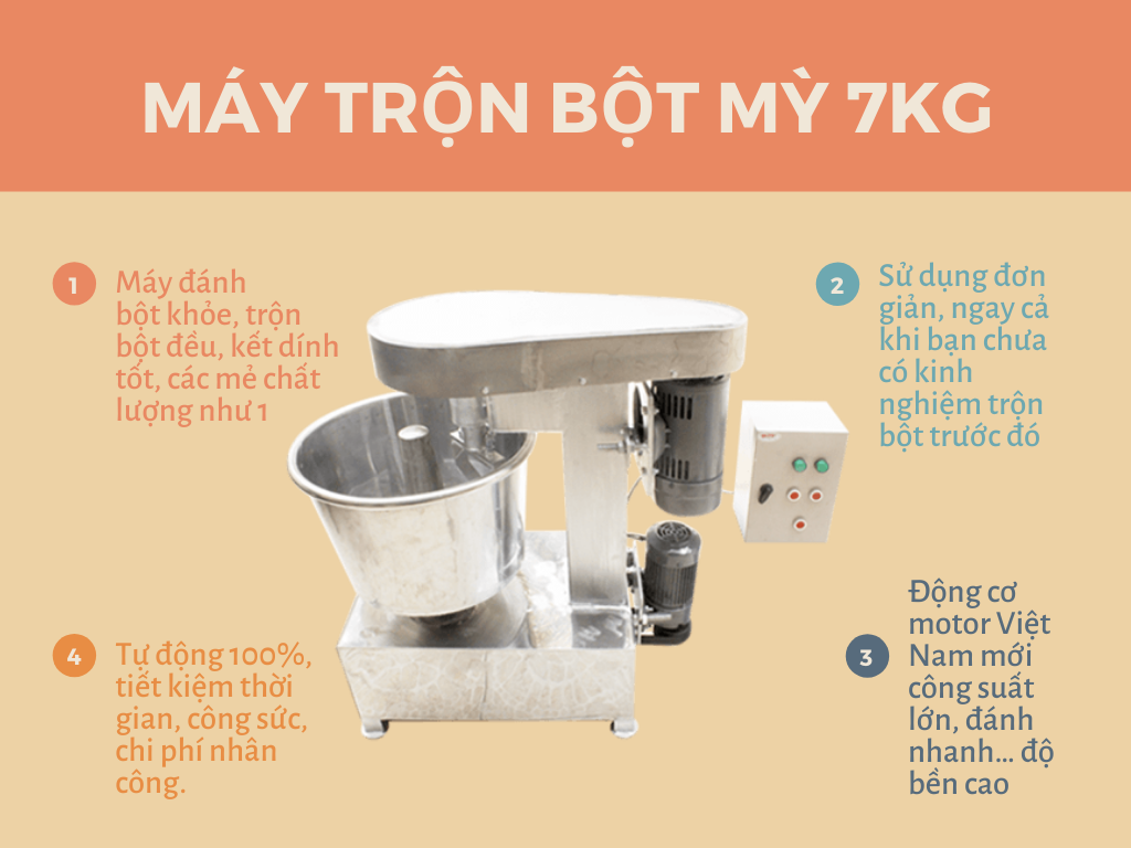 máy trộn bột bánh mì 7kg