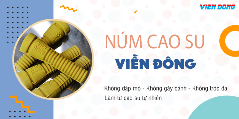 Núm cao su máy vặt lông gà