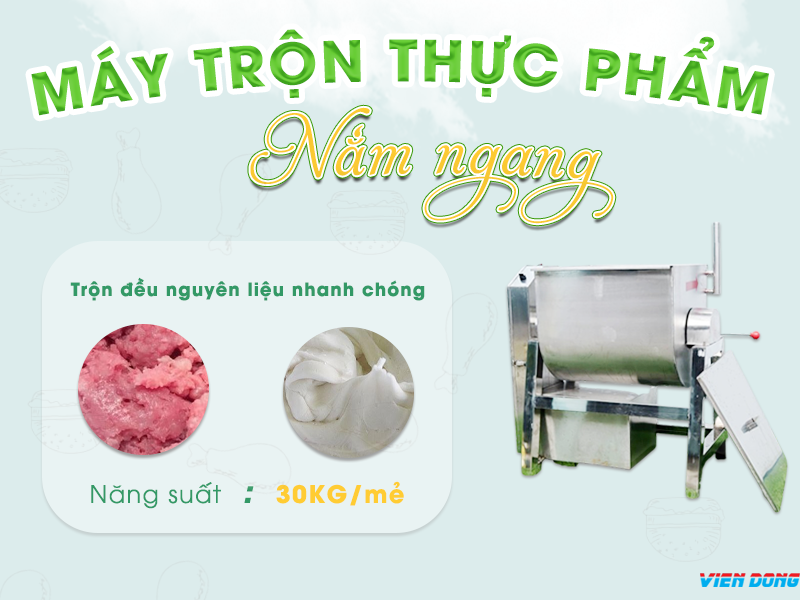 Máy trộn thực phẩm nằm ngang Máy trộn thực phẩm nằm ngang
