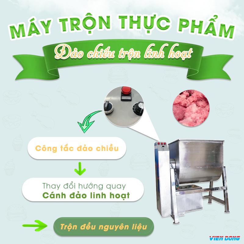 Máy trộn thực phẩm nằm ngang Máy trộn thực phẩm nằm ngang