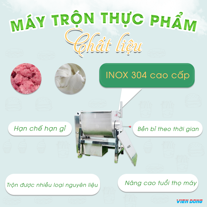 Máy trộn thực phẩm nằm ngang Máy trộn thực phẩm nằm ngang