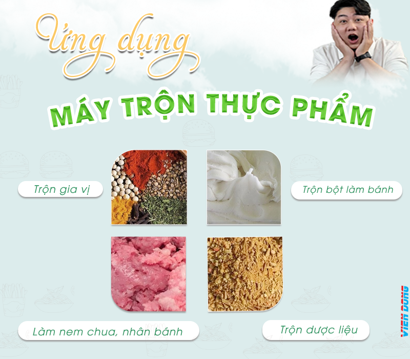 Máy trộn thực phẩm nằm ngang Máy trộn thực phẩm nằm ngang