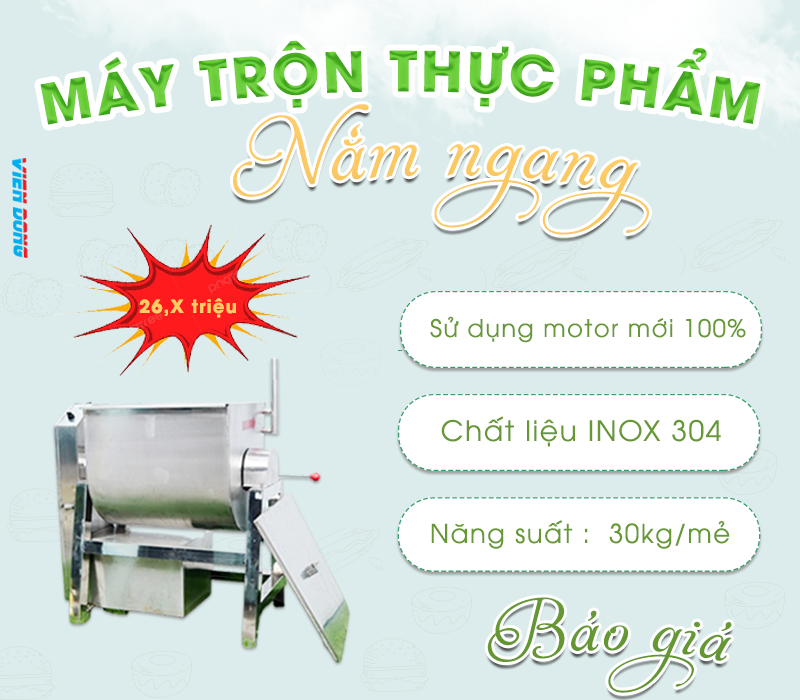 Máy trộn thực phẩm nằm ngang Máy trộn thực phẩm nằm ngang