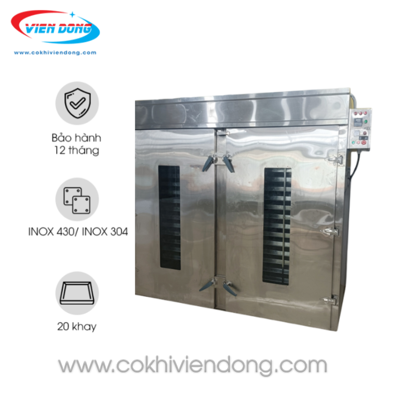 Tủ sấy nông sản 20 khay