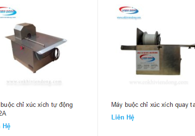 Máy buộc chỉ xúc xích
