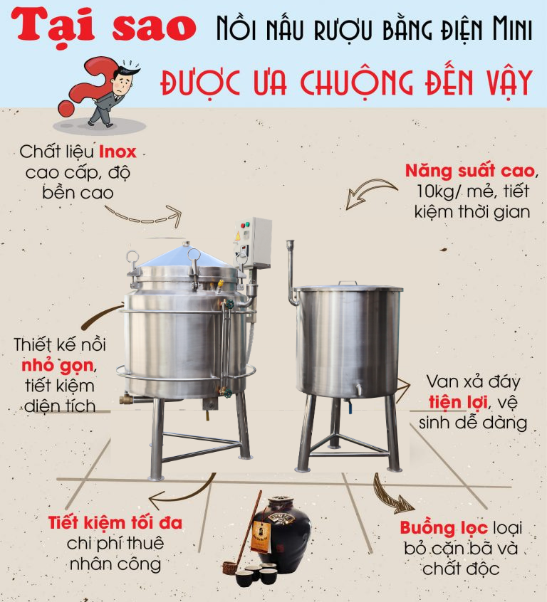 nồi nấu rượu bằng điện 1