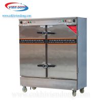 Tủ hấp thực phẩm công nghiệp 2 cửa 24 khay Việt Nam