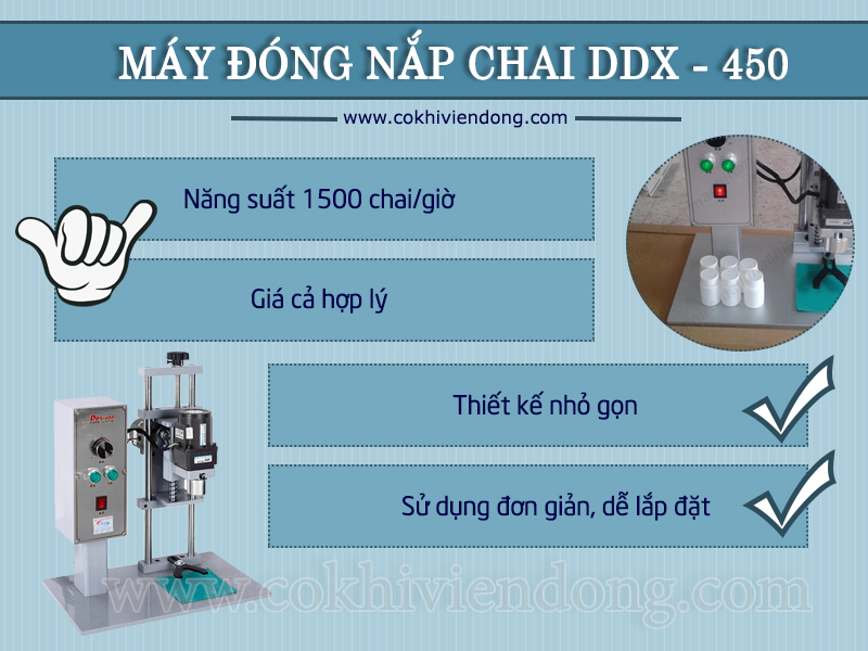 Bài toán kinh tế khi sử dụng máy đóng chai nhựa DDX 450