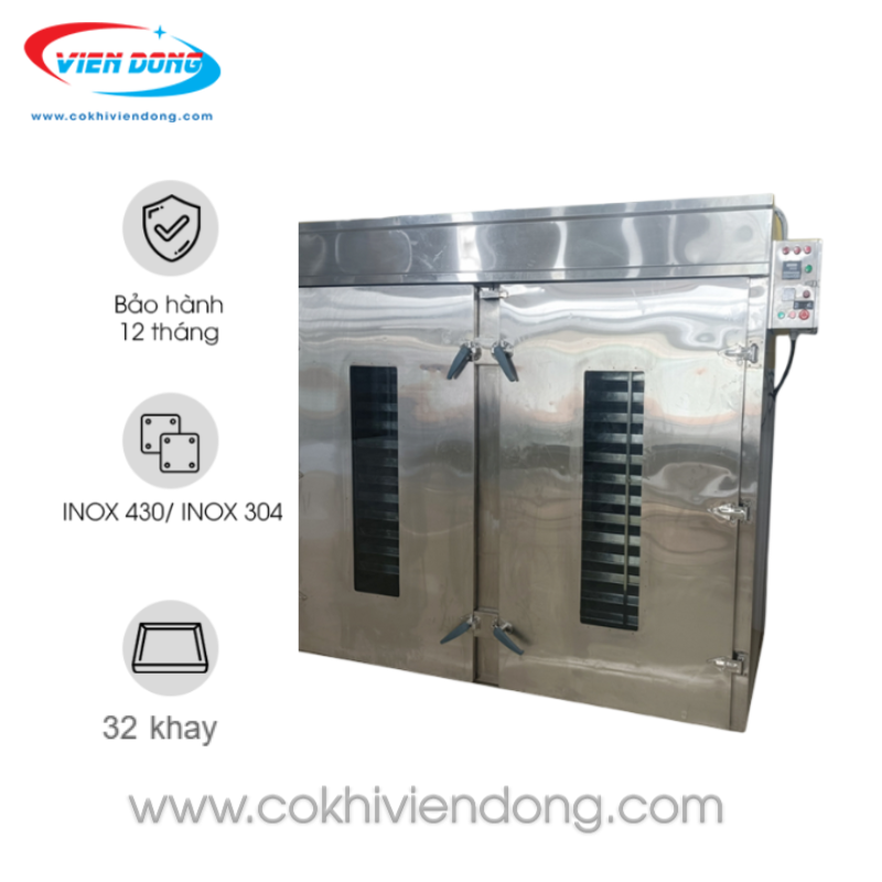 Tủ sấy nông sản xoay 32 khay