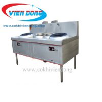 Bếp Á 2 họng đất 2 bầu nước không quạt