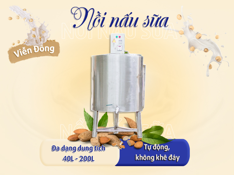 nồi nấu sữa đậu nành 40L
