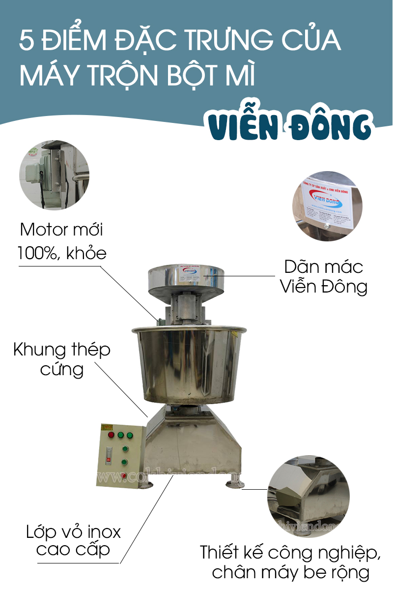 máy trộn bột mì Việt Nam