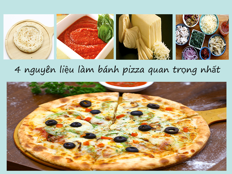 nguyên liệu làm pizza