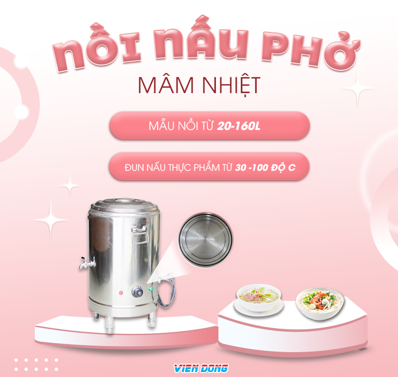 nồi nấu phở mâm nhiệt