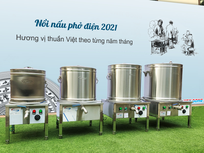 bộ nồi nấu phở điện 2021