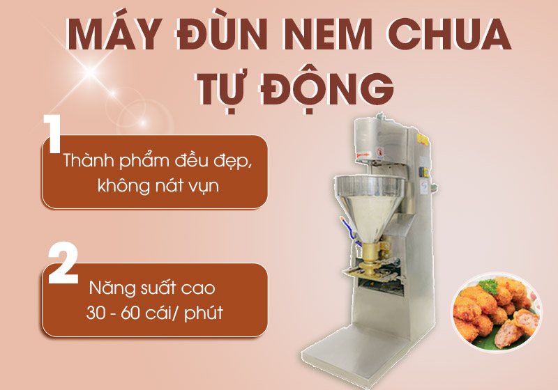 Máy đùn nem chua tự động