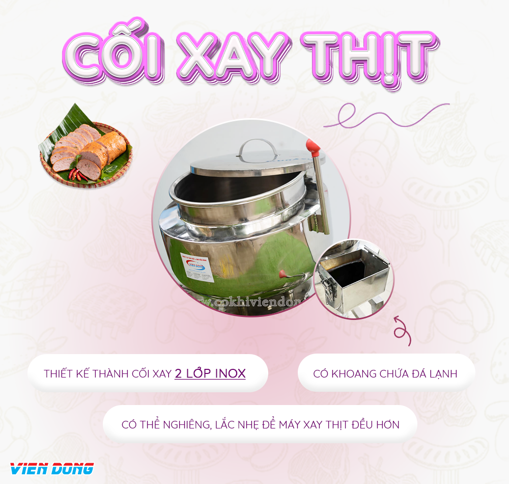 Máy xay chả lụa 15Kg