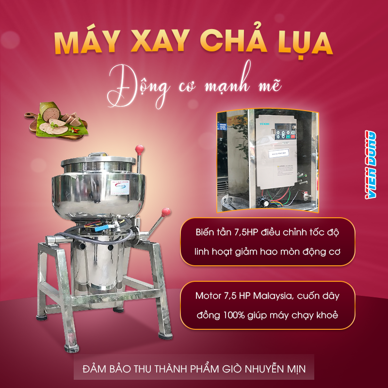 Máy xay chả lụa 10kg Máy xay chả lụa 10kg