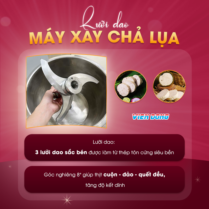 Máy xay chả lụa 10kg Máy xay chả lụa 10kg