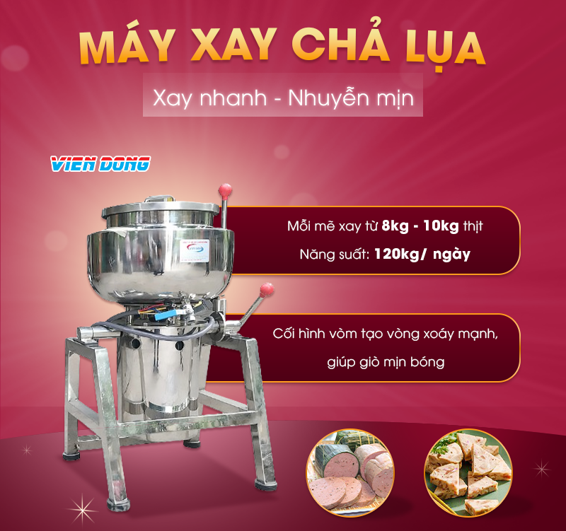 Máy xay chả lụa 10kg Máy xay chả lụa 10kg