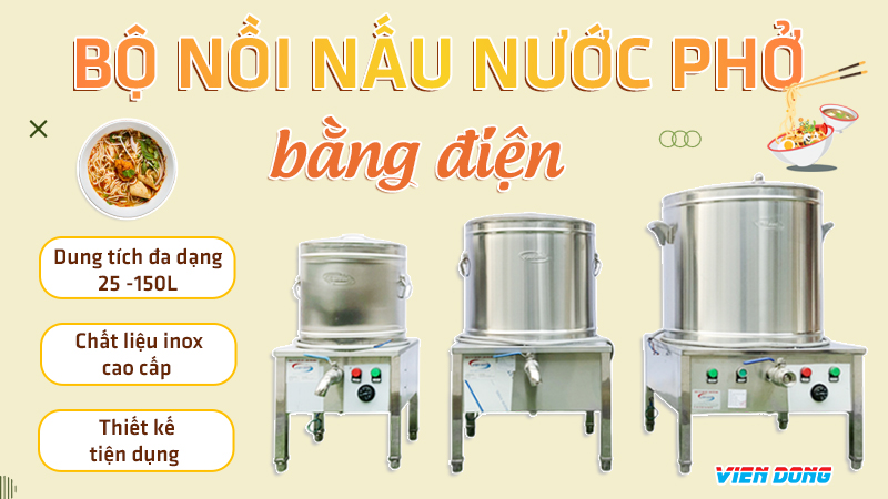 Nồi hầm xương điện 150L
