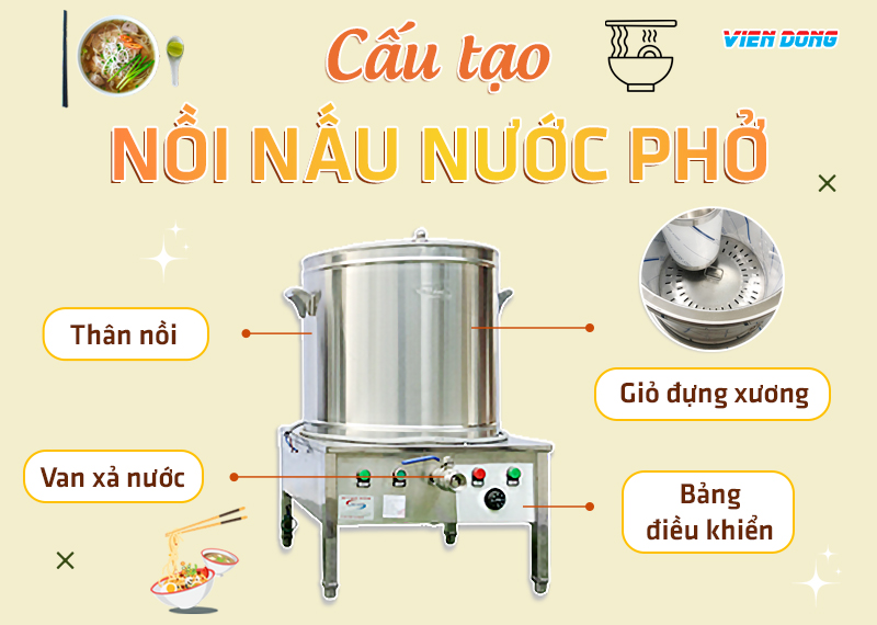 Nồi hầm xương điện 150L