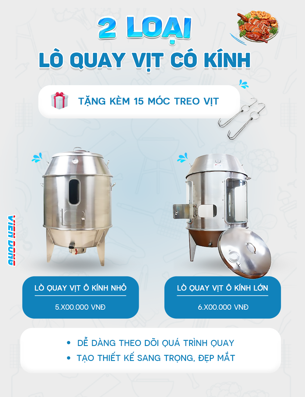 lò quay vịt