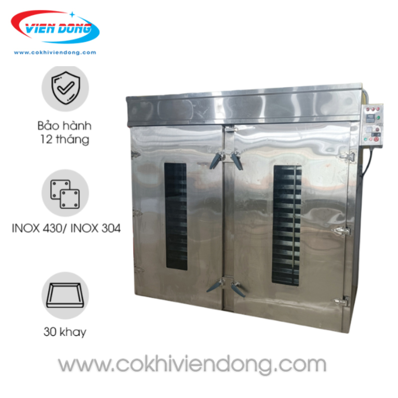 Tủ sấy xoay 30 khay sấy Nông sản