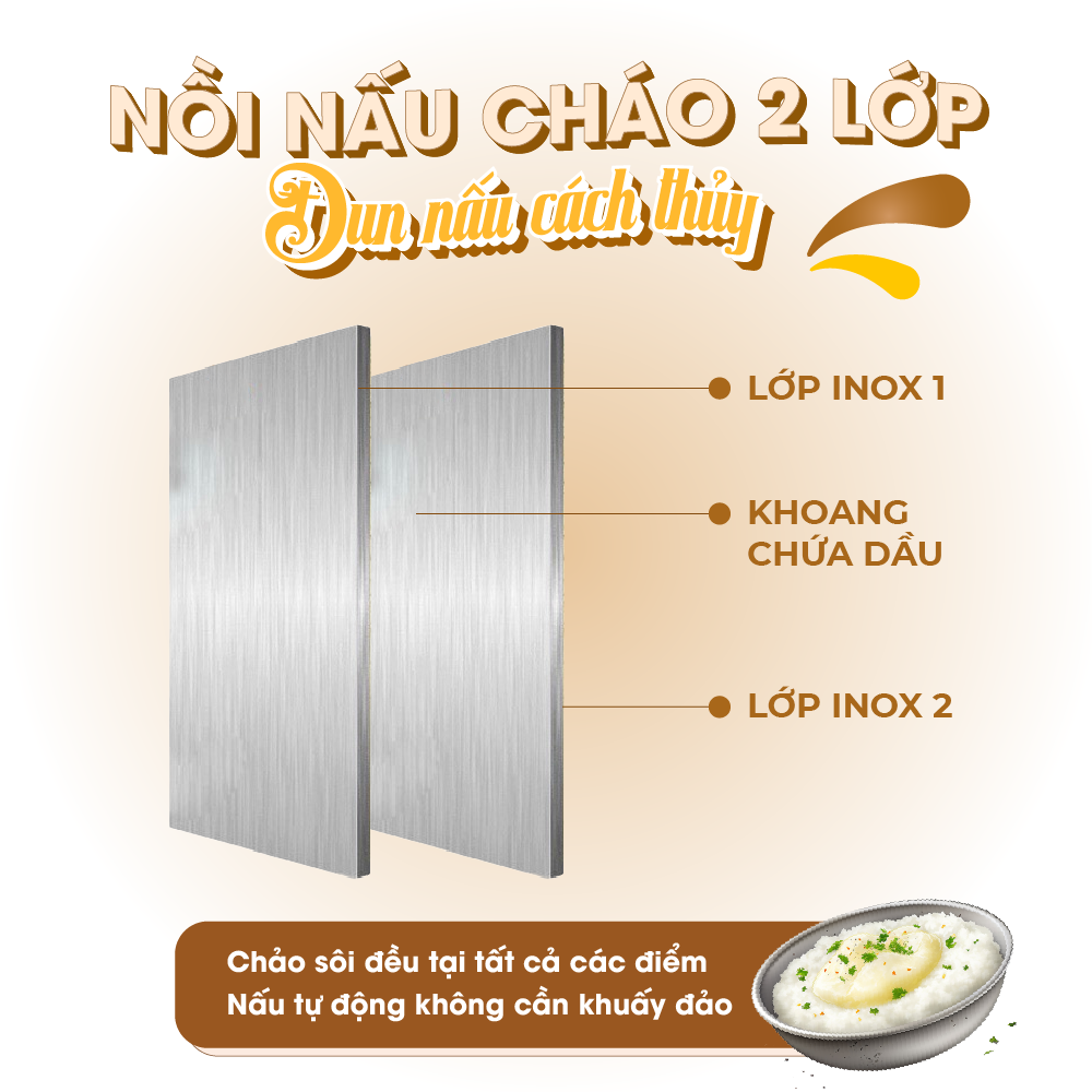 Nồi nấu cháo công nghiệp