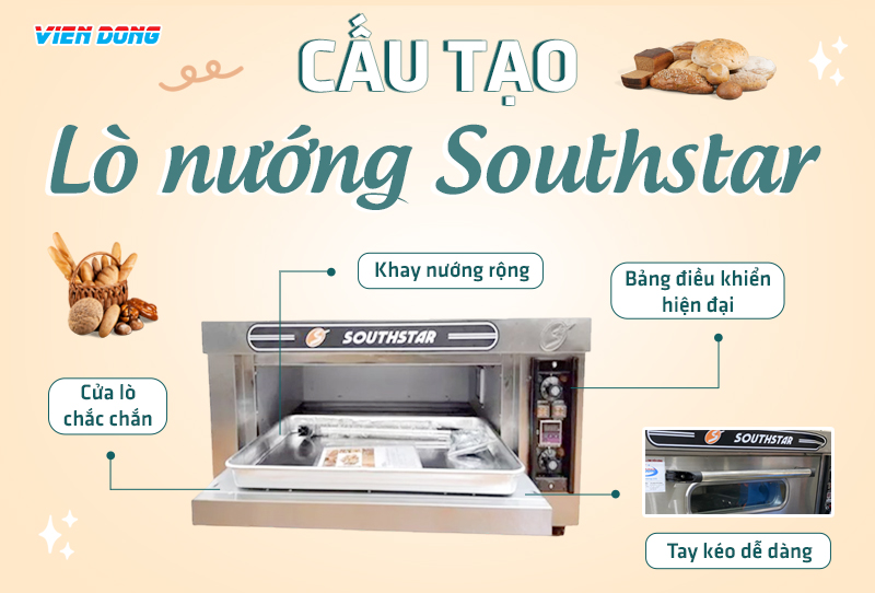 Lò nướng southstar 1 tầng 1 khay