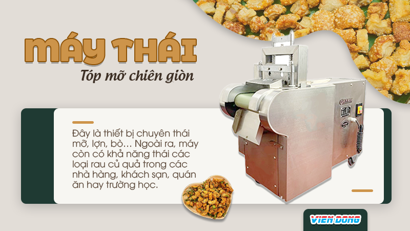 Máy thái tóp mỡ chiên giòn