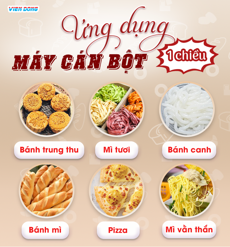 Máy cán bột 1 chiều Máy cán bột 1 chiều