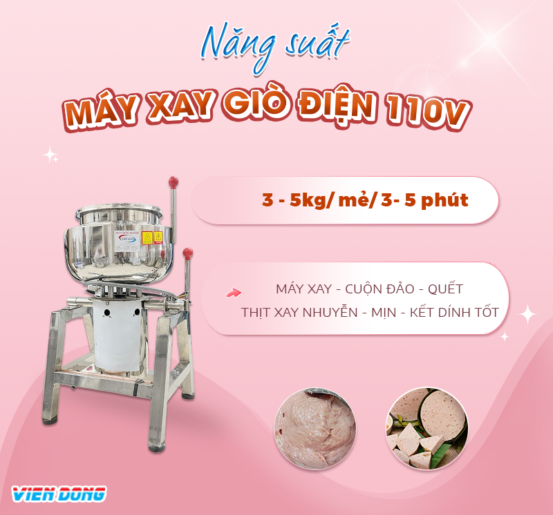 máy xay giò công nghiệp gửi đi nước ngoài