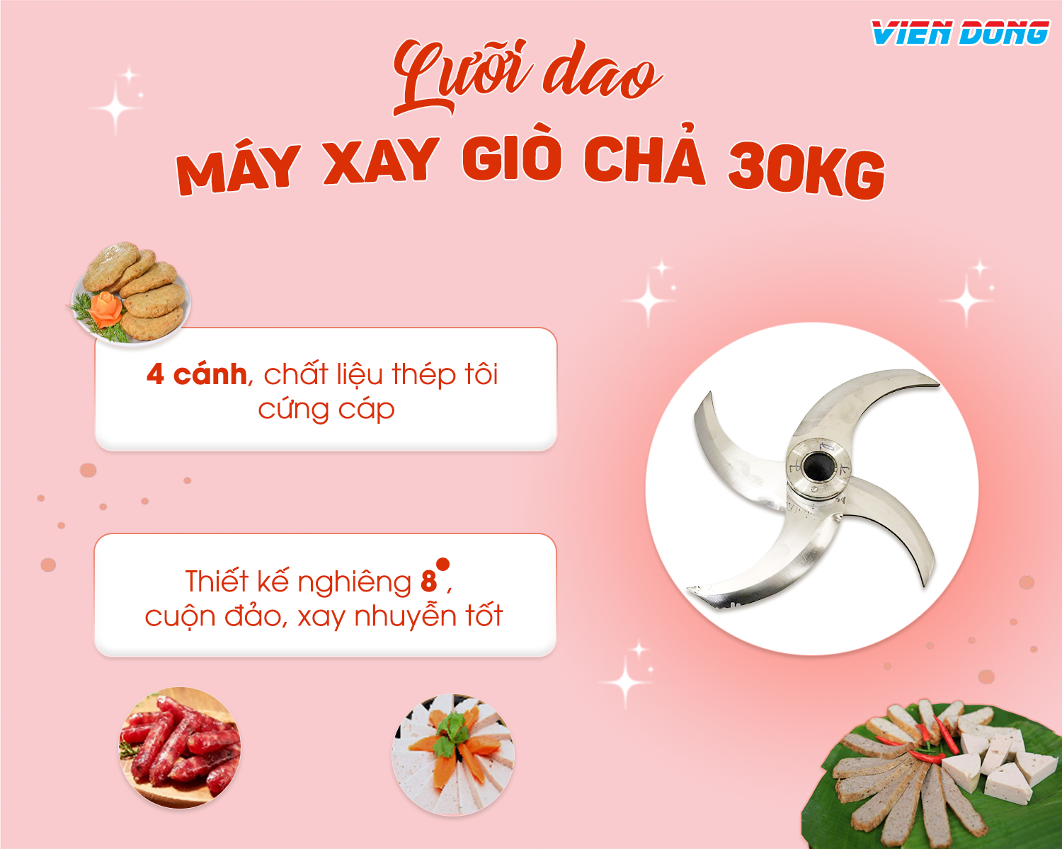 Máy xay giò 30kg 2 lớp
