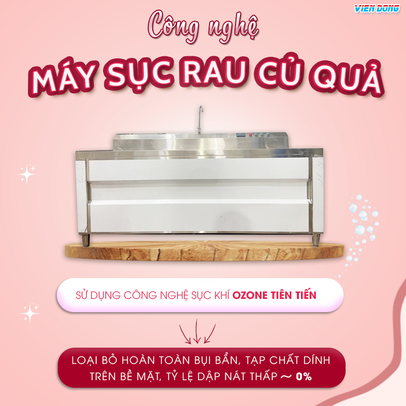Giá máy sục rửa hoa quả