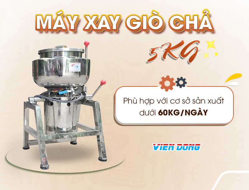 máy xay giò chả 5kg