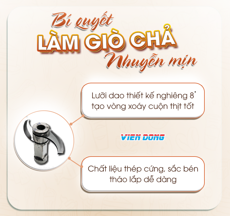 máy xay giò chả 5kg