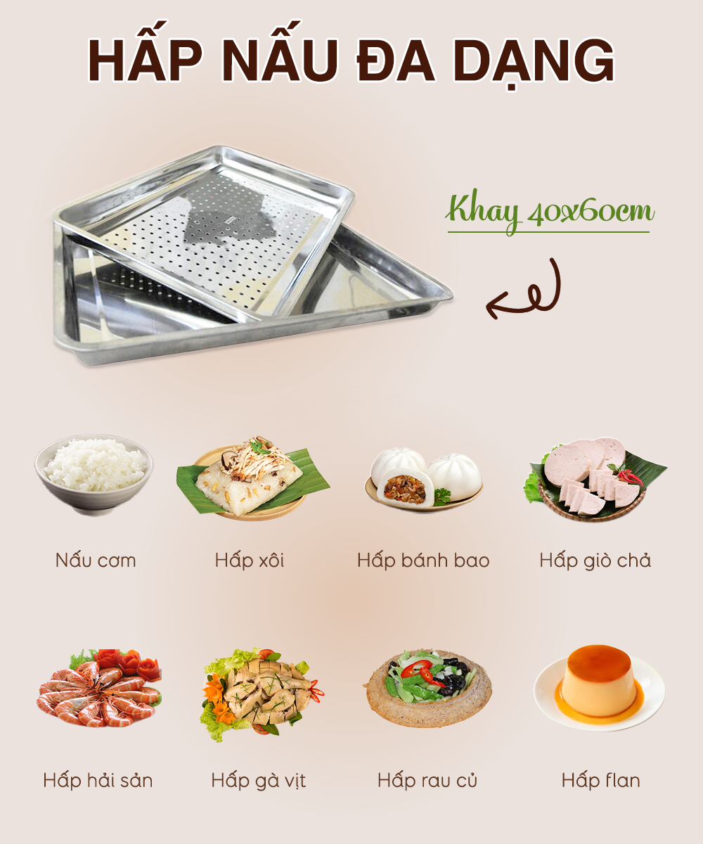 tủ nấu cơm công nghiệp 4 khay