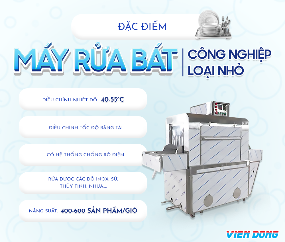 máy rửa bát công nghiệp loại nhỏ