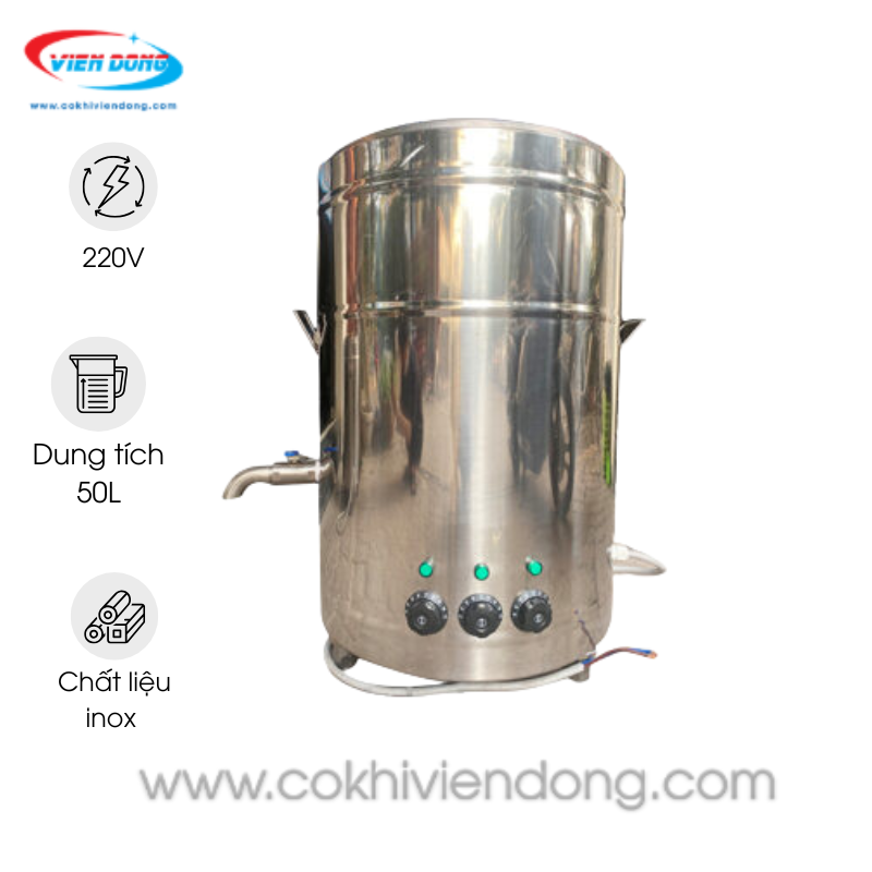 Nồi nấu phở mâm nhiệt 50L