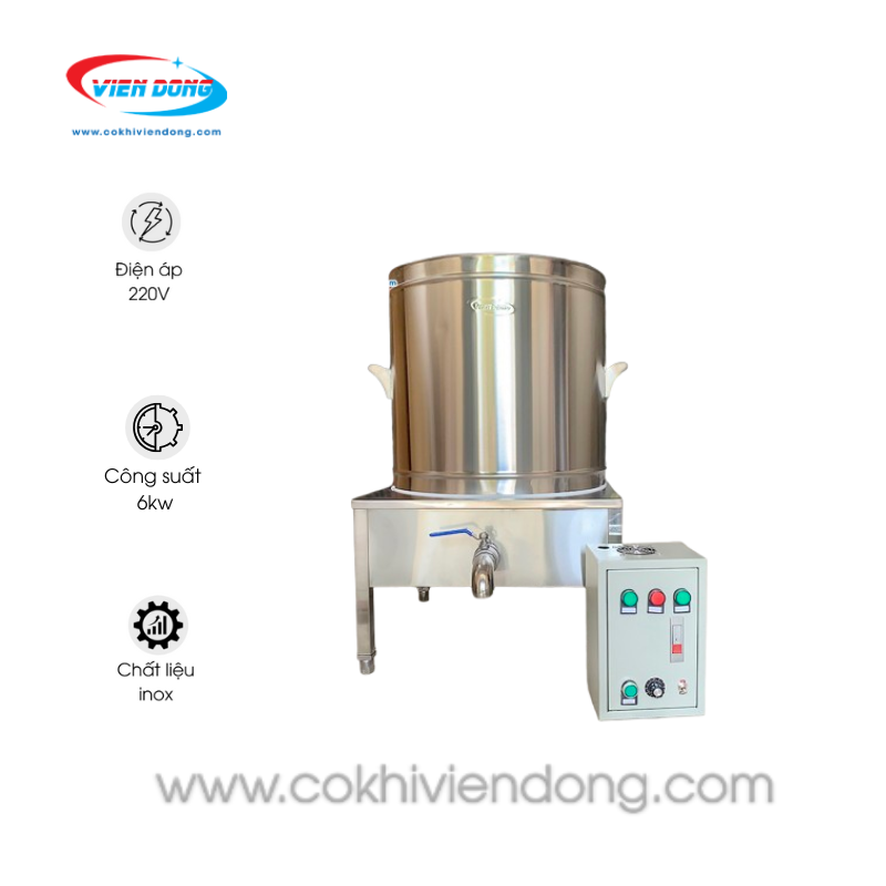 Nồi nấu phở tủ điện rời 100L