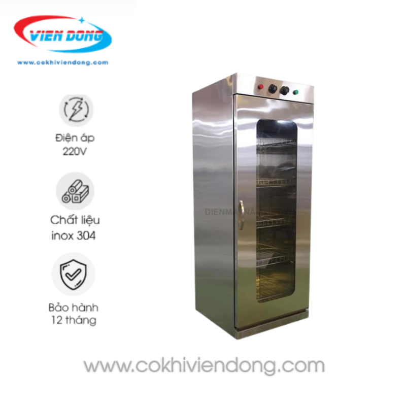 Tủ sấy chén bát 1 cửa VINA cánh inox