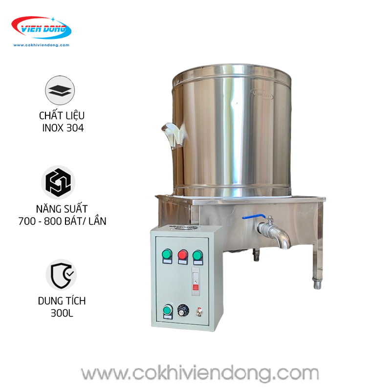 Nồi nấu phở tủ điện rời 300L