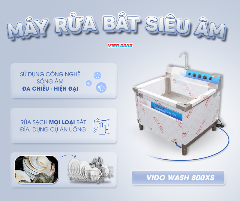 máy rửa bát siêu âm mini